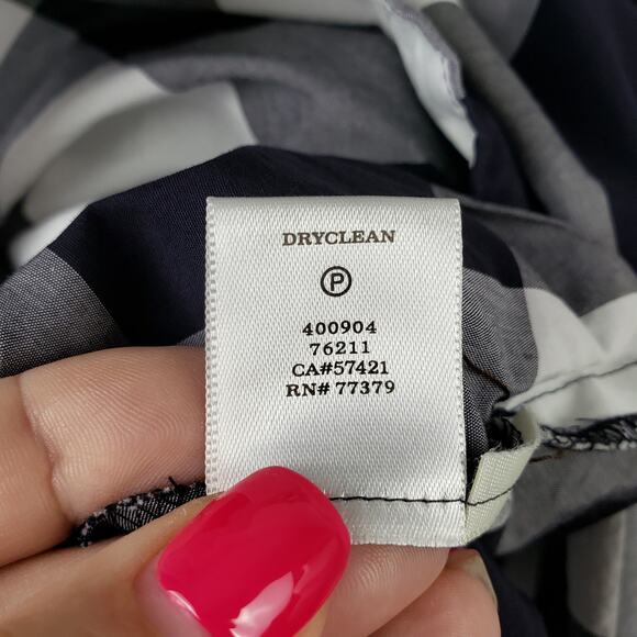 Ann Taylor Size S Sleeveless Buffalo Check Midi Dress Black Plaid Lagenlook Fall - Picture 11 of 11